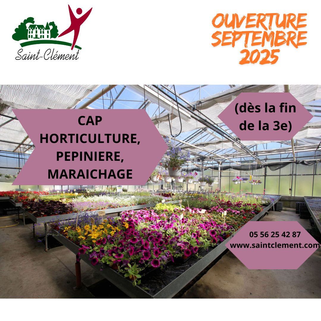 CAPa HORTICULTURE MARAICHAGE PEPINIERE